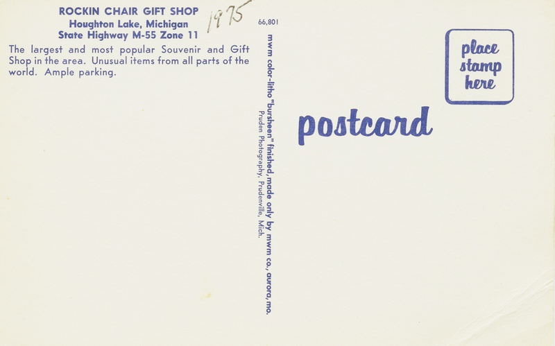 Rockin Chair Gift Shop - Old Postcard View